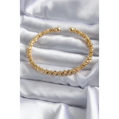 BUĞZ 316L Çelik Gold Renk Kadın Bileklik