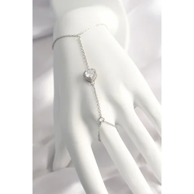 BUĞZ 316L Çelik Gümüş Renk Kalp Model Şahmeran