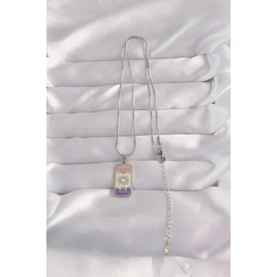 BUĞZ 316L Çelik Gümüş Renk Karışık Mineli Ay Figür Tarot Kolye - Lisinya
