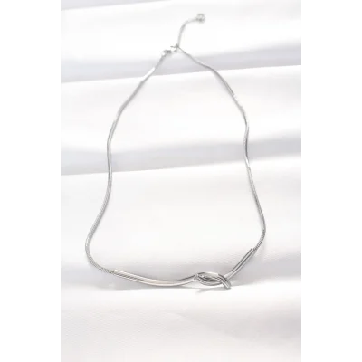 BUĞZ 316L Çelik Silver Renk Kolye - Lisinya