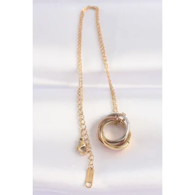 BUĞZ 316L Çelik Zincir Çoklu Renk Model Kolye - Lisinya