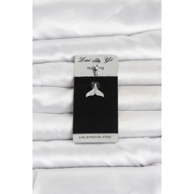 BUĞZ 316L Cerrahi Çelik Dolphin Kuyruk Model Göbek Piercing