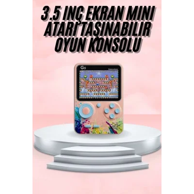  3.5 İnç Klasik Retro LCD Ekran 500 Oyunlu Oyun Konsolu Taşınabilir