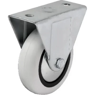 BUĞZ 355 - 75x25 Mm Pvc Makaralı Sabit Teker 4 Adet