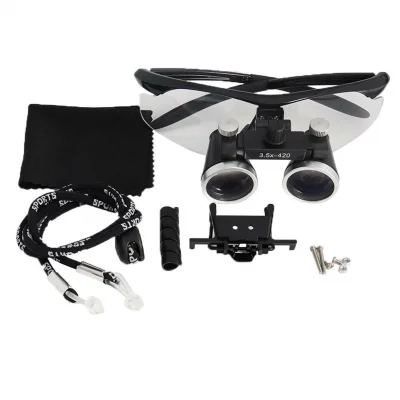 BUĞZ 3.5x420mm  Diş Cerrahi Gözlük Lens Büyüteç,taşıma Çantalı - BUĞZ