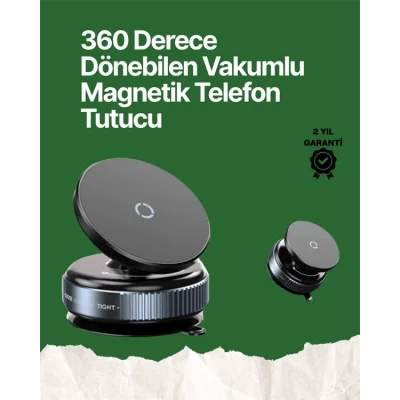 BUĞZ 360° Ayarlanabilir Manyetik Araç Telefon Tutucu – Kompakt ve Pratik Tasarım