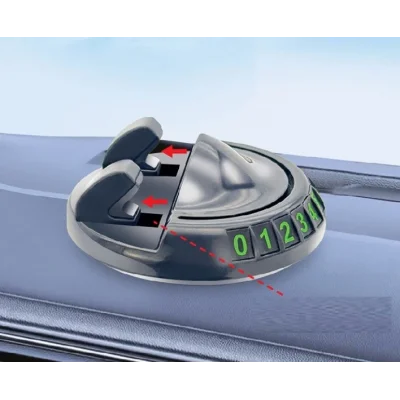 BUĞZ 360° Dönebilen Yapışkanlı Numaratörlü Araç Telefon Tutucu