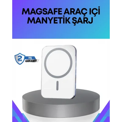 BUĞZ 360° Döner Başlıklı MagSafe Araç Telefon Tutucu Hızlı Şarjlı