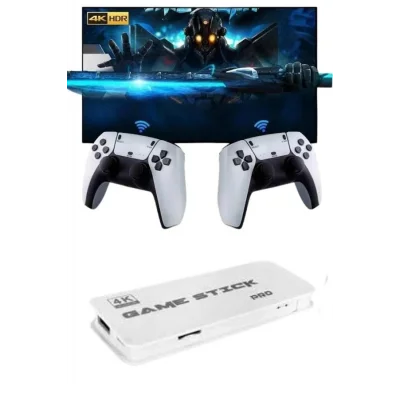 BUĞZ 3D 4K HD 2.4G Game Stick 4K Ultra Hd Oyun Konsolu Çift Kollu