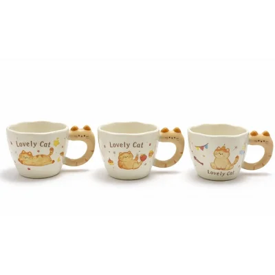 BUĞZ 3D Kedi Kuyruk Detaylı Kupa Bardak