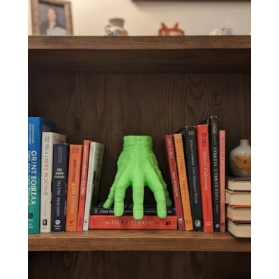 BUĞZ 3D Modern Yeşil El Heykeli 27x22 cm Raf ve Konsol Üstü Dekor