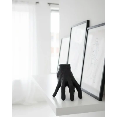 BUĞZ 3D Siyah El Biblo 27x22 cm İddialı Ev Dekorasyonu