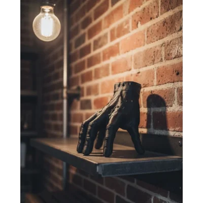 BUĞZ 3D Siyah El Tasarım Dekor 17x16 cm Konsol ve Şömine Üstü Obje