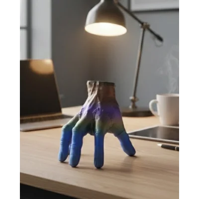 BUĞZ 3D Tasarım Rengarenk El Biblo 27x22 cm Özgün ve Şık Aksesuar