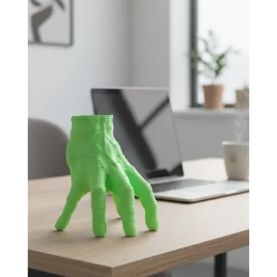 BUĞZ 3D Yeşil El Tasarım Dekor 27x22 cm Büyük Boy Şık Obje