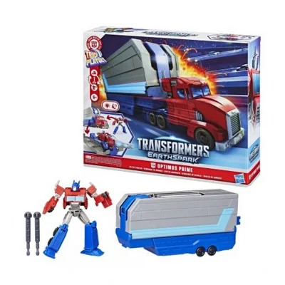 BUĞZ 3in1 Sesli ve Işıklı Transformers EarthSpark Optimus Prime Savaş Oyun Seti