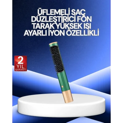 BUĞZ 3’ü 1 Arada Saç Şekillendirme Seti – Kurutma, Düzleştirme, Tarama