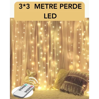 BUĞZ 3x3 Metre Perde LED Işık – Parti ve Bahçe Dekorasyonu