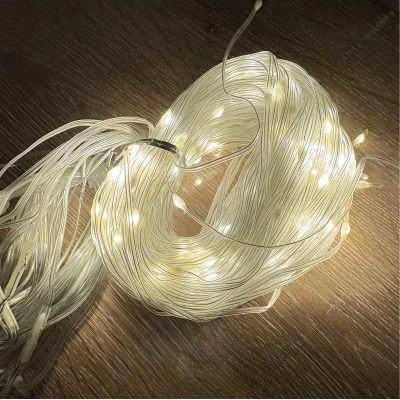 BUĞZ 3x3 Perde 240 LED Sarı Işık - 8 Fonksiyonlu