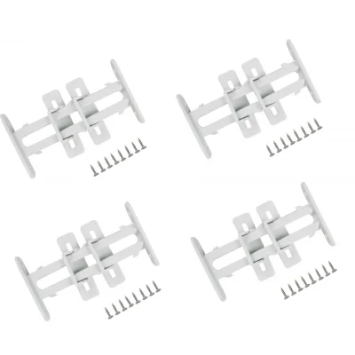 BUĞZ 4 Adet Bebek Çocuk Koruma Kilidi - Dolap Çekmece Kilidi Sürgülü Kilit