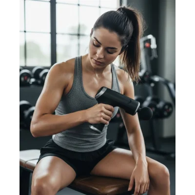 BUĞZ 4 Başlıklı Darbeli Şarjlı Masaj Aleti Tabancası Kablosuz