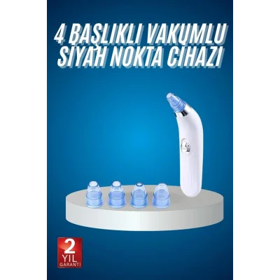 BUĞZ 4 Başlıklı Vakumlu Siyah Nokta Ve Yüz Temizleme Cihazı - Lisinya