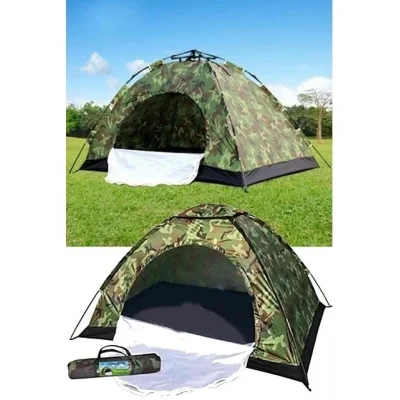 BUĞZ 4 Kişilik Kamuflaj Desenli Kolay Kurulumlu Kamp Çadırı