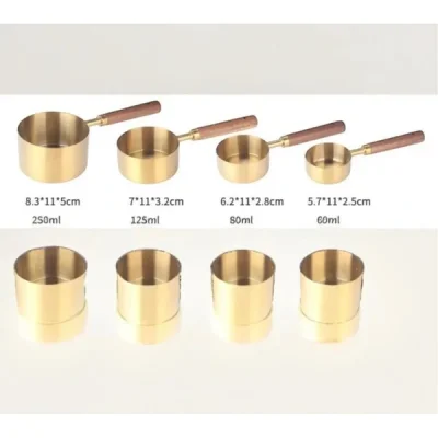 BUĞZ 4lü Ahşap Saplı Ölçü Kaşığı