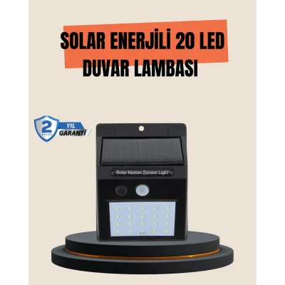 4 Modlu Solar LED Bahçe ve Garaj Lambası
