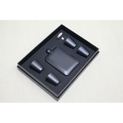 BUĞZ 4 Shot Bardaklı Matara Seti Siyah