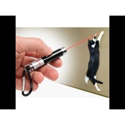 BUĞZ 4 Yedek Başlıklı Pilli Kedi Oyuncağı Lazer Anahtarlık