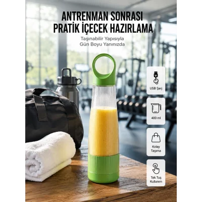 BUĞZ 400 ml Kapasiteli Pratik Taşınabilir Meyve Blender