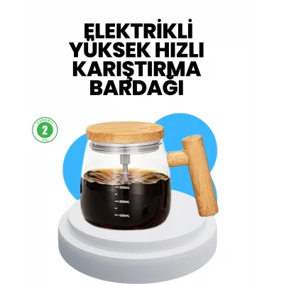 BUĞZ 400 ml Şarjlı Karıştırıcı Bardak – IP6 Su Geçirmez, Isıtma Altlıklı