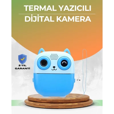  48MP Çocuk Kamera Oyun ve Müzik Destekli Termal Yazıcı