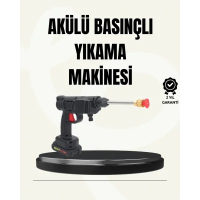 BUĞZ 48V Şarjlı Basınçlı Yıkama Makinesi Kablosuz Su Tabancası
