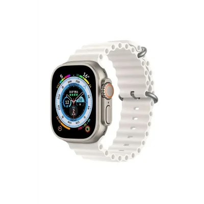 BUĞZ 49mm Metalik Kasa ve Silikon Kordonlu, GPS ve Nabız Sensörü Özellikli Akıllı Saat