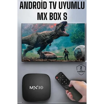  4K TV Uyumlu HD Çözünürlüklü Mx Box S 8 GB