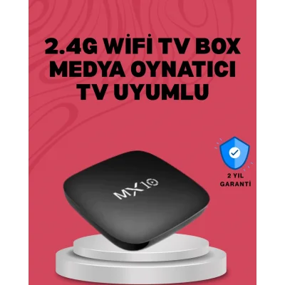 4K UHD Android Medya Oynatıcı 8 GB Hafıza 2 GB RAM Wi-Fi Destekli