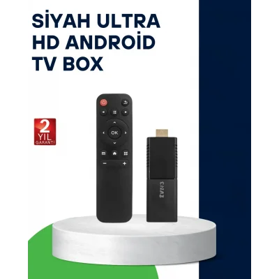 BUĞZ 4K Ultra HD Android TV Stick – Tak Çalıştır Akıllı TV Cihazı