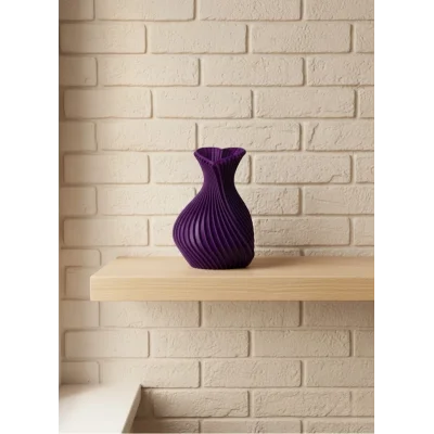 BUĞZ 5 cm Mor Kalp Formlu Mini Vazo Modern Mini Dekor Ürünü