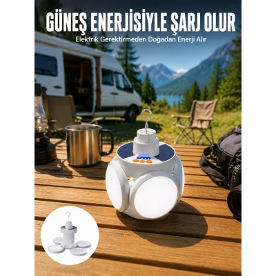 BUĞZ 5 KANATLI SOLAR LAMBA Yeni Nesil