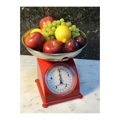 BUĞZ 5 Kg Retro Nostalji Mutfak Tartısı Analog Terazi