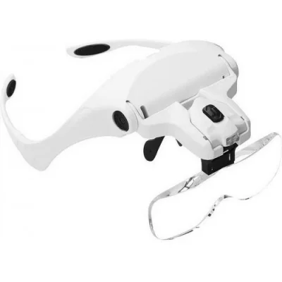 BUĞZ 5 Lens 1.0x3.5x, 2led Işıklı  Ile Ayarlanabilir Gözlük Büyüteç9892b2