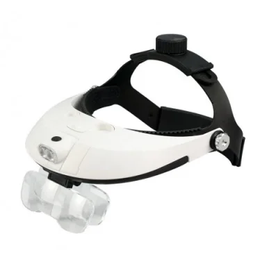 BUĞZ 5 Mercekli Çok Fonksiyonlu, Başlık Tip Işıklı Büyüteç 81001h