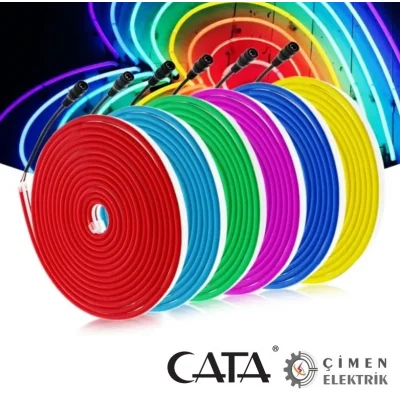  5 METRE CT 4555 Cata Neon Hortum Led 12V Mavi Işıık