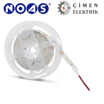 BUĞZ 5 METRE NOAS YL40 4001 İç Mekan 3 Çip 12V Şerit Led 6400K Beyaz Işık