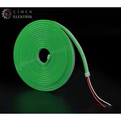  5 Metre NOAS YL42 0125 Dış Mekan 12V Yeşil Neon Hortum Led