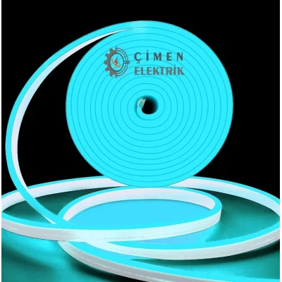  5 Metre Noas YL42 1220 Buz Mavi 12V Işık Dış Mekan Neon Led