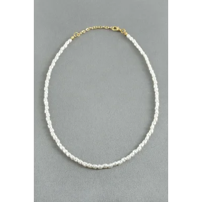 BUĞZ 5 mm Silindir İnci Kolye