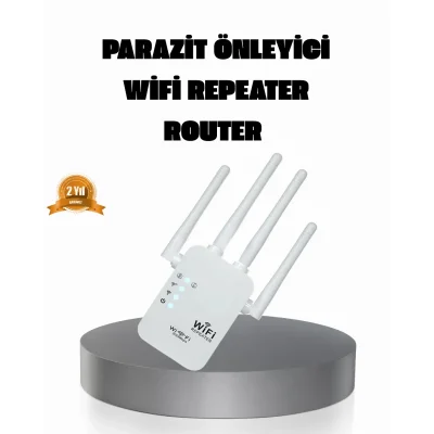 BUĞZ 50 Cihaz Destekli 300Mbps Kablosuz Sinyal Güçlendirici RJ45 Kablolu Kullanım